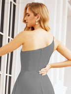 Numbersea Women's One Shoulder Formal Prom Gowns for Mother of The Bride Side Slit Bridesmaid Dresses 28052-numbersea
