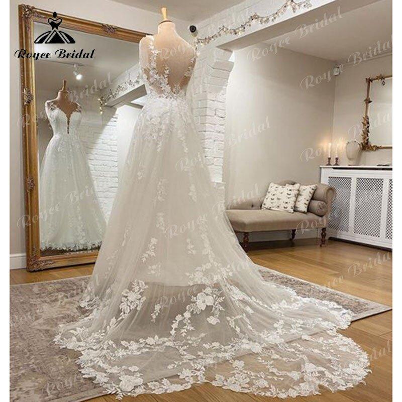 NumberSea-2022 Robe Mariage A Line Tank Wedding Dress Deep V Neck Lace Floral Appliqued Bridal Gown Wedding Gown Vestidos de Noiva Elegant NumberSea-2022 Robe Mariage A Line Tank Wedding Dress Deep V Neck Lace Floral Appliqued Bridal Gown Wedding Gown Vestidos de Noiva Elegant