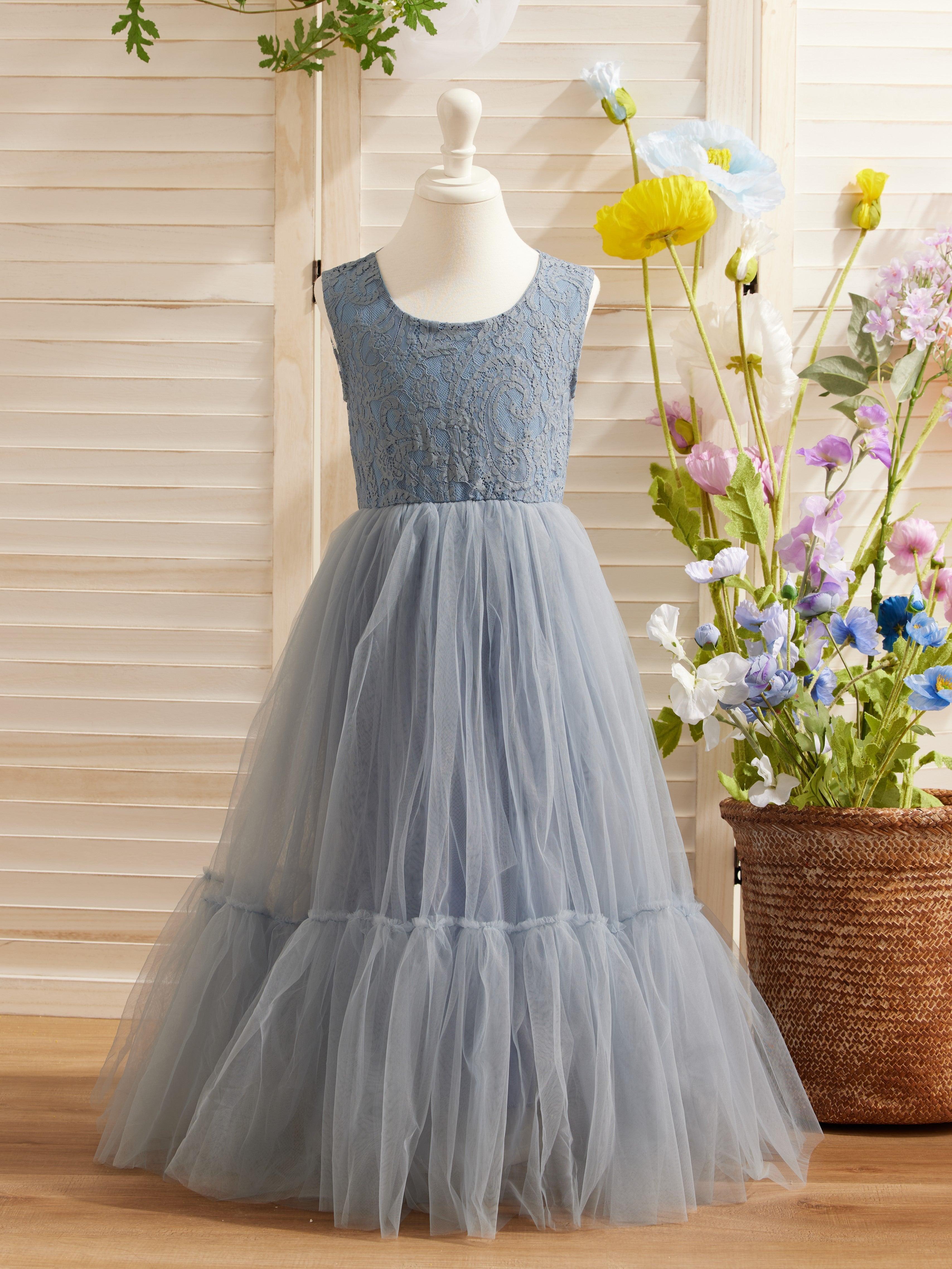 Tulle Floor-length White Dress (2003227895)