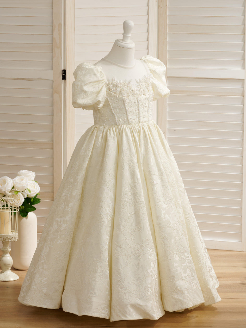 Vestidos de niña de las flores con vestido de princesa 
