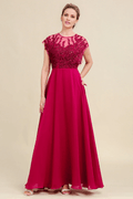 Mother Of Bride Dress A Line Beading Appliques
