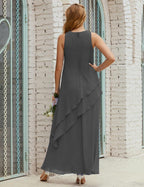 Chiffon Long Plus Size Mother Of Bride Dresses Formal Bridesmaid Prom Gown 28019