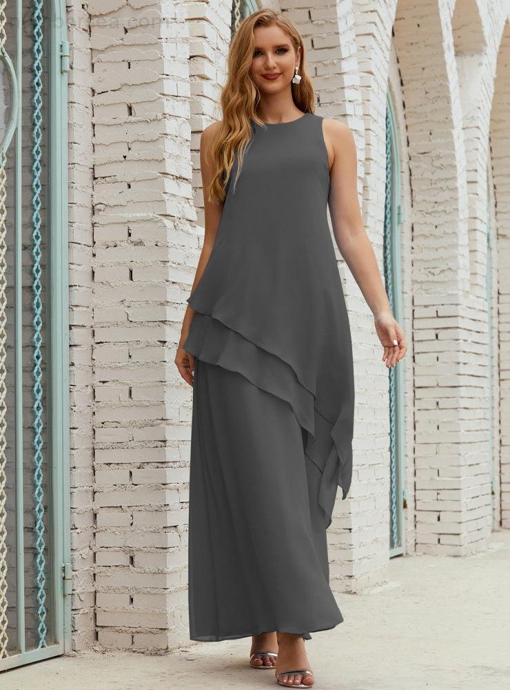 Chiffon Long Plus Size Mother Of Bride Dresses Formal Bridesmaid Prom Gown 28019