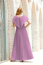 Numbersea Mother Of The Bride Dresses Plus Size V-Neck Floor Length Formal Prom Dress For Wedding