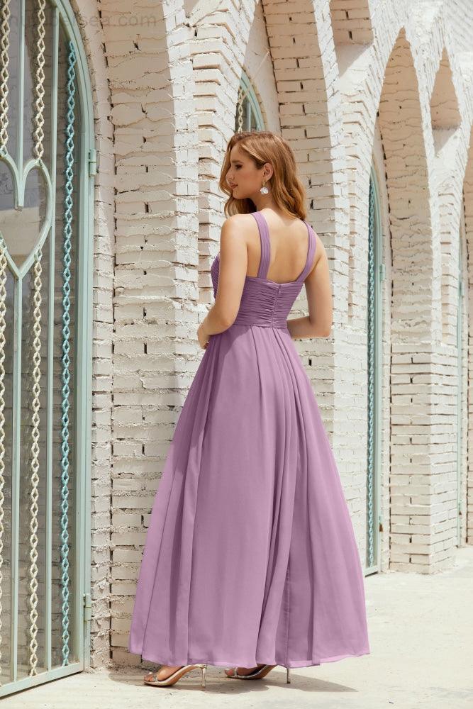 Halter Bridesmaid Dresses Formal Cocktail Prom Gown 28015-numbersea