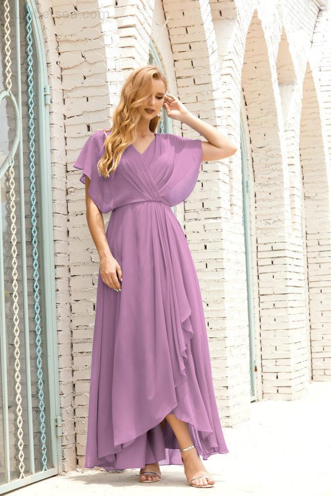 Numbersea Mother Of The Bride Dresses Plus Size V-Neck Floor Length Formal Prom Dress For Wedding