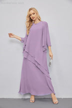 Mother of Bride Dresses with Open Front Lightweight Cardigan Formal Prom Gown 28081-numbersea