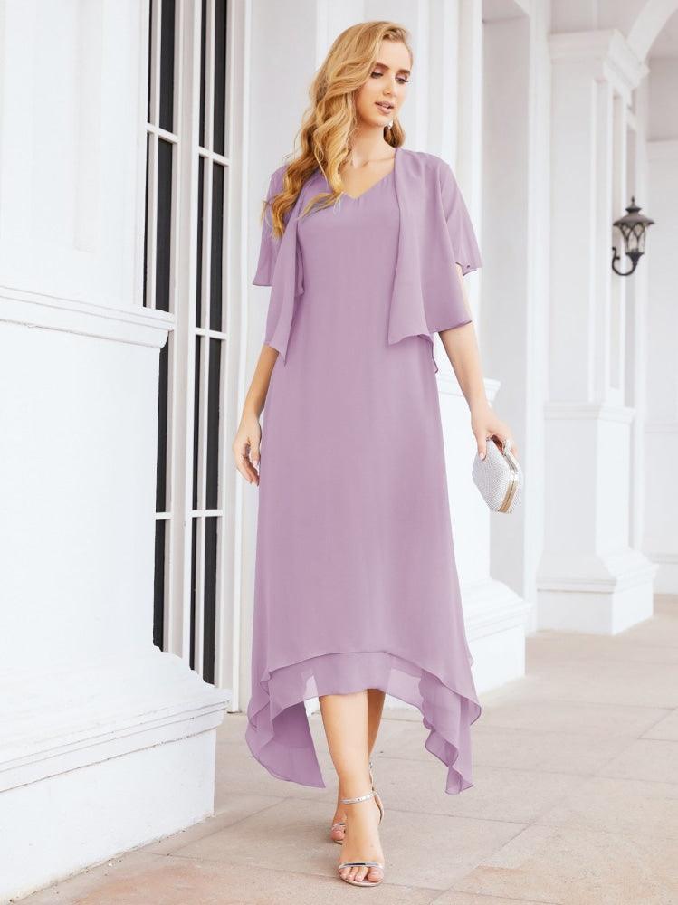 Numbersea Two-Piece A-line Mother of The Bride Dress Formal Party Gown Dress 28073 - numbersea