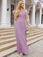 Numbersea Bridesmaid Dresses for Wedding Ruffles Long Formal Prom Gowns 28039-numbersea