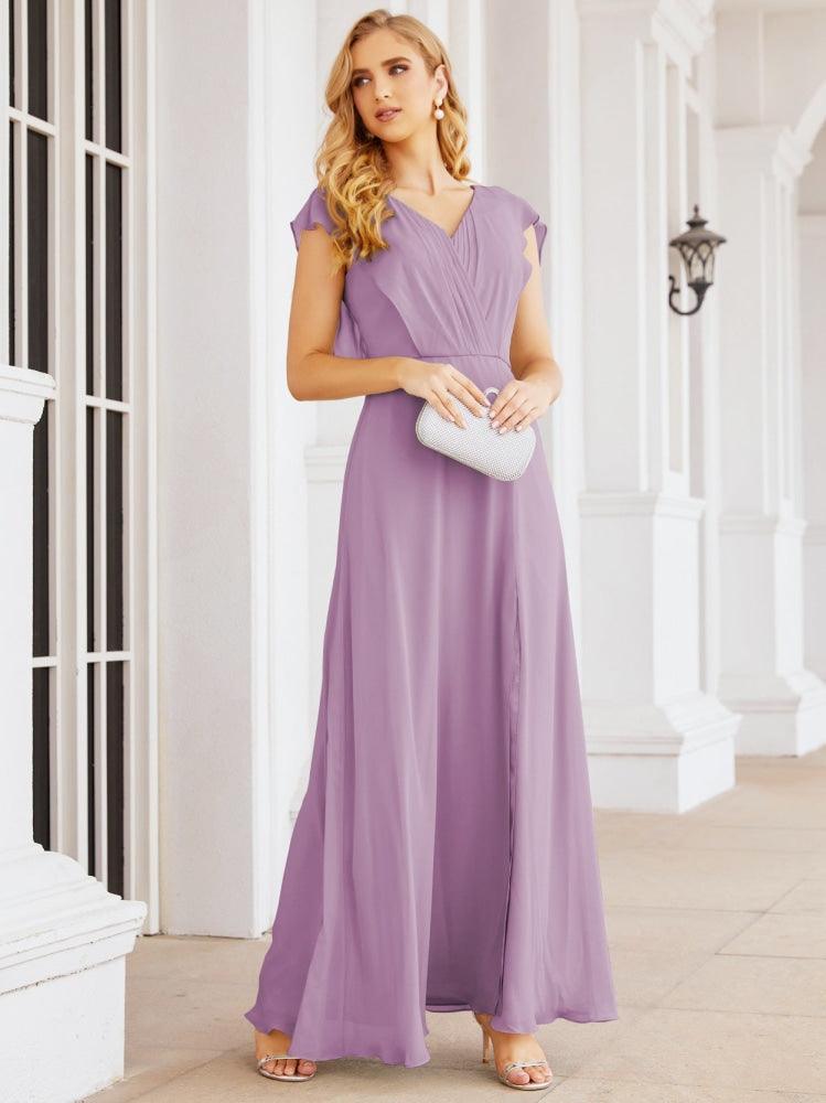 Numbersea Bridesmaid Dresses Cape Formal Prom Dress Open Back Gowns for Mother of The Bride 28058-numbersea