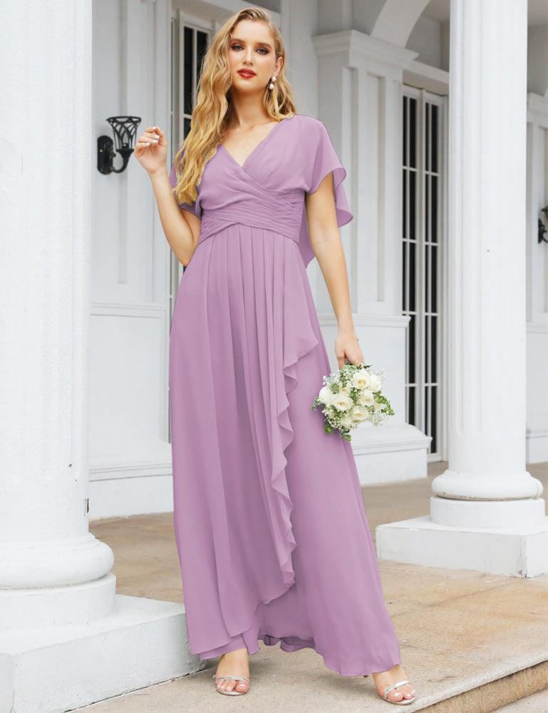 Numbersea Bridesmaid Dresses Backless Formal Prom Gowns for Evening Party Mother of The Bride Dress 28040-numbersea