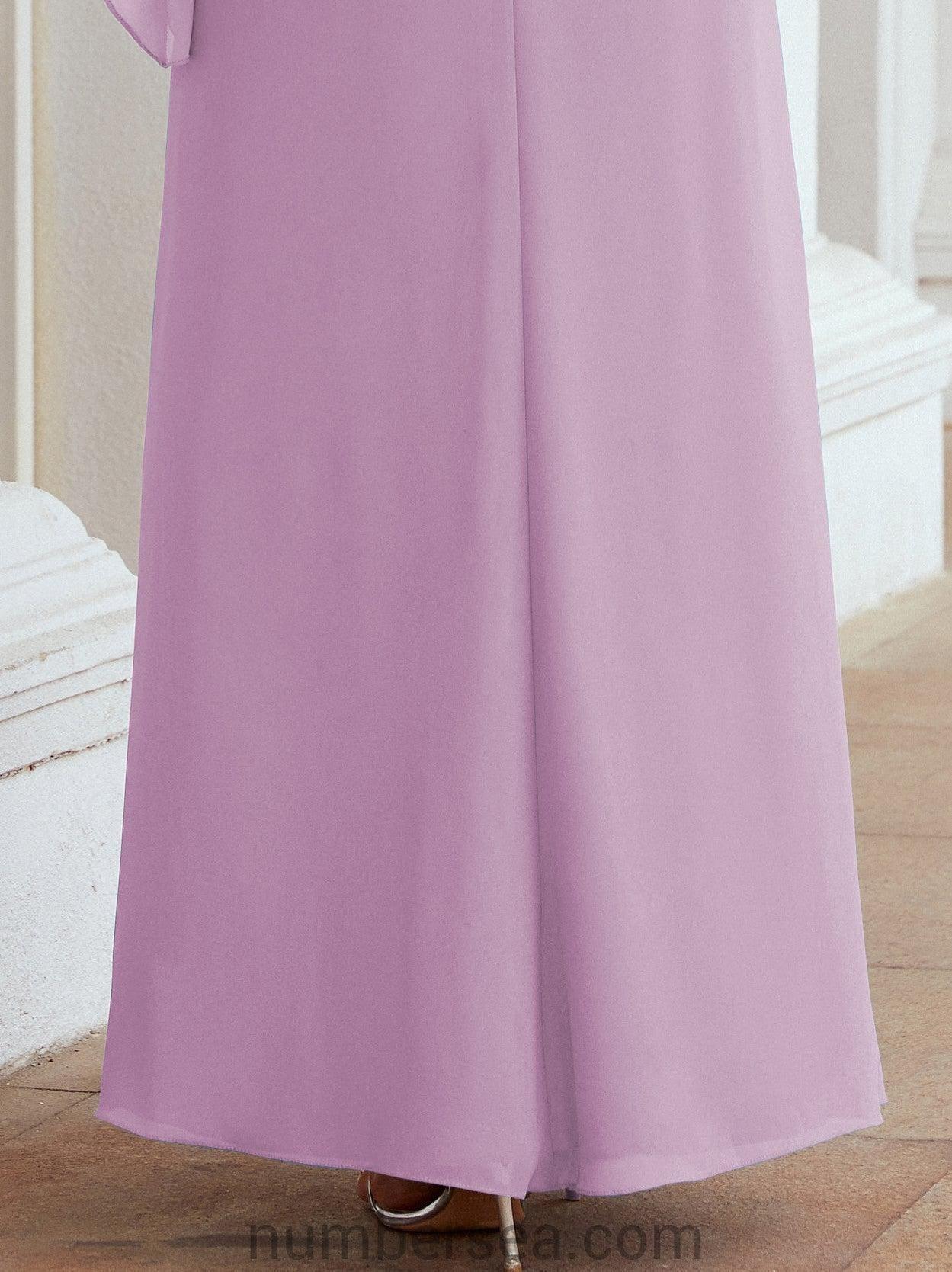 Numbersea Formal Party Gown Dress Long Chiffon Mother Of The Bride Dresses With Ruffle Cape 28026