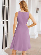 Numbersea Chiffon Mother Of The Bride Dresses Prom Dress For Wedding Guest Casual Pleated 28065