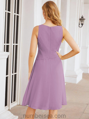 Numbersea Chiffon Mother Of The Bride Dresses Prom Dress For Wedding Guest Casual Pleated 28065