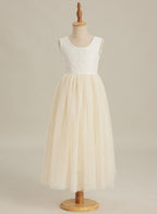 Enchanted Tulle Lace Flower Girl Dress