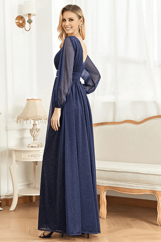 Kleid für die Brautmutter, elegant, mit langen Ärmeln