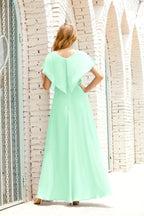 Numbersea Mother Of The Bride Dresses Plus Size V-Neck Floor Length Formal Prom Dress For Wedding