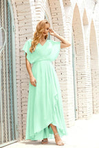 Numbersea Mother Of The Bride Dresses Plus Size V-Neck Floor Length Formal Prom Dress For Wedding