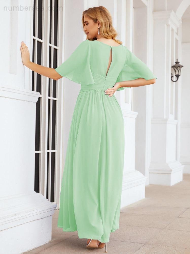 Numbersea Bridesmaid Dresses for Women Wedding Long Party Prom Dress 28068-numbersea