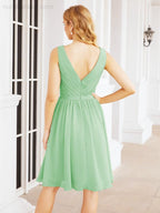 Numbersea Homecoming Dresses Knee Length Skirt V Back 28062