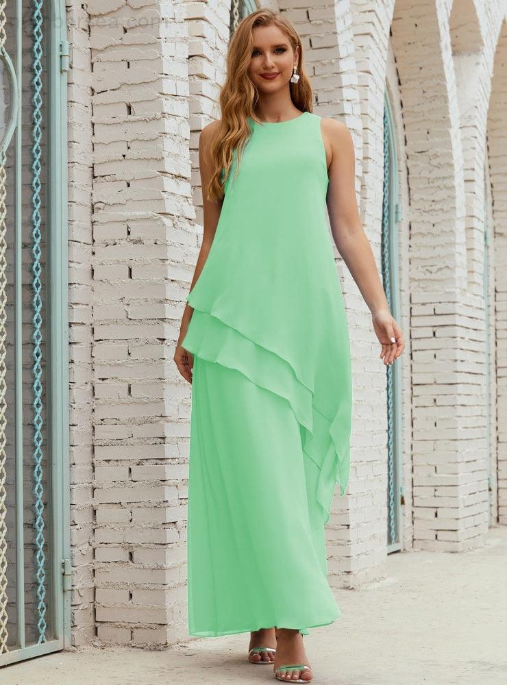 Chiffon Long Plus Size Mother Of Bride Dresses Formal Bridesmaid Prom Gown 28019