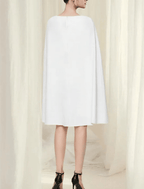 Etui-/Säulenkleid für Hochzeitsgäste, minimalistisches Kleid, Party-Kleidung, knielang, ärmellos, Rundhalsausschnitt, Chiffon mit reiner Farbe