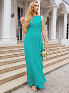 Numbersea Bridesmaid Dresses for Wedding Ruffles Long Formal Prom Gowns 28039-numbersea