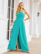 Numbersea Women's One Shoulder Formal Prom Gowns for Mother of The Bride Side Slit Bridesmaid Dresses 28052-numbersea