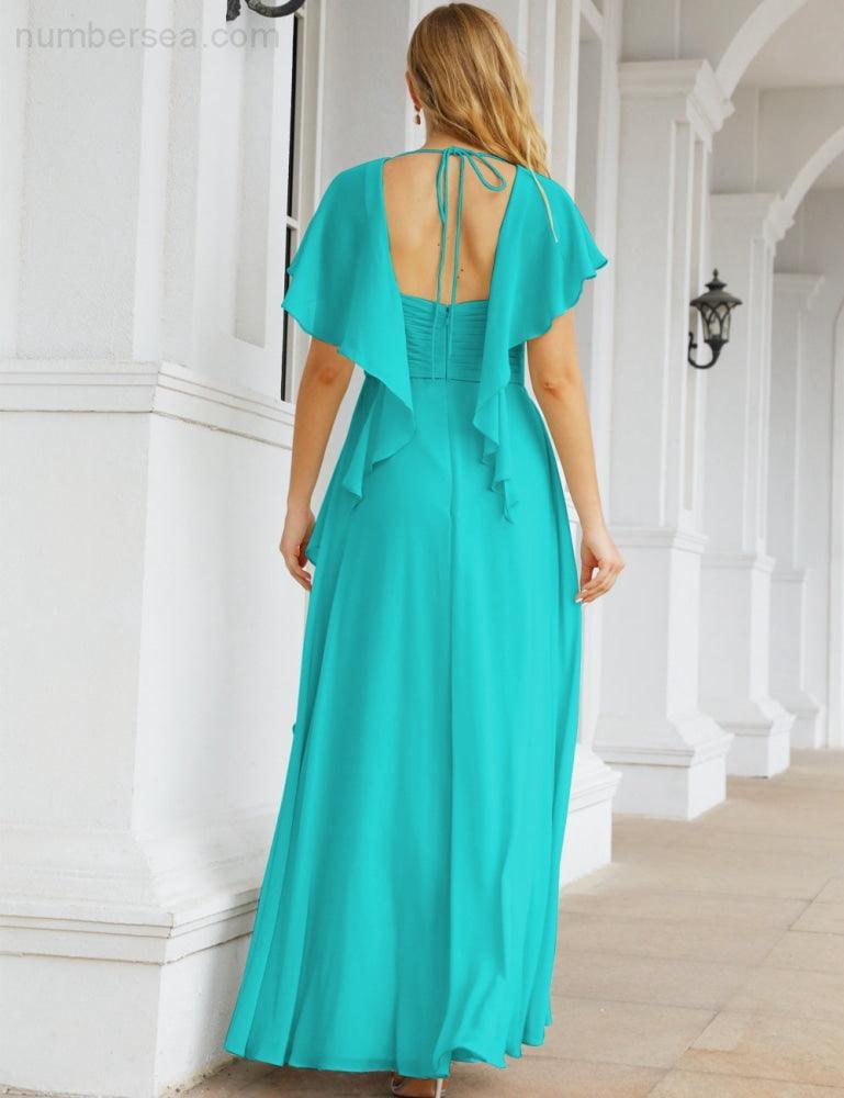 Numbersea Bridesmaid Dresses Backless Formal Prom Gowns for Evening Party Mother of The Bride Dress 28040-numbersea