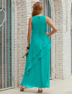 Chiffon Long Plus Size Mother Of Bride Dresses Formal Bridesmaid Prom Gown 28019