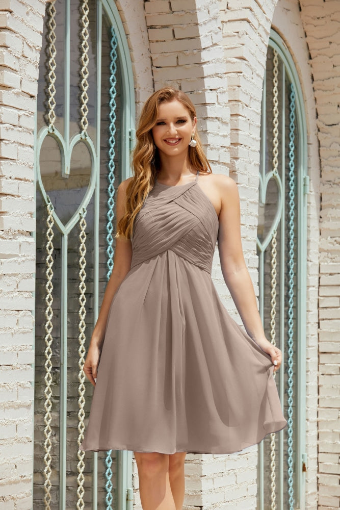 Formal Cocktail Prom Gown Homecoming Dresses 28014 Taupe