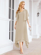 Numbersea Two-Piece A-line Mother of The Bride Dress Formal Party Gown Dress 28073 - numbersea
