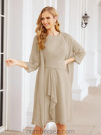 Numbersea Chiffon Mother Of The Bride Dresses Prom Dress For Wedding Guest Casual Pleated 28065