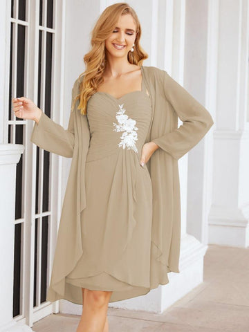 Robes de mariée Numbersea pour la mère de la mariée avec appliques en dentelle pour les invités du mariage 28066 