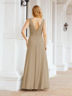 Numbersea Bridesmaid Dresses for Wedding Ruffles Long Formal Prom Gowns 28039-numbersea