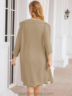 Numbersea Chiffon Mother Of The Bride Dresses Prom Dress For Wedding Guest Casual Pleated 28065