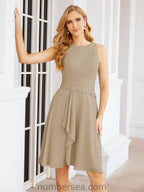 Numbersea Chiffon Mother Of The Bride Dresses Prom Dress For Wedding Guest Casual Pleated 28065