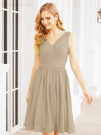 Numbersea Homecoming Dresses Knee Length Skirt V Back 28062