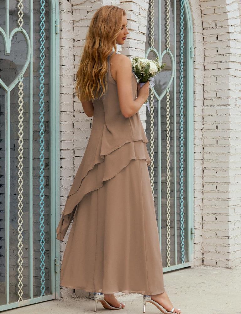 Chiffon Long Plus Size Mother Of Bride Dresses Formal Bridesmaid Prom Gown 28019