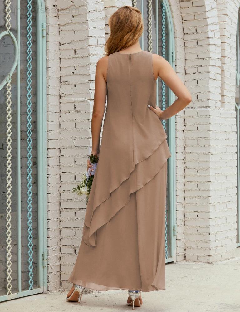 Chiffon Long Plus Size Mother Of Bride Dresses Formal Bridesmaid Prom Gown 28019