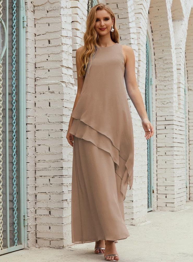 Chiffon Long Plus Size Mother Of Bride Dresses Formal Bridesmaid Prom Gown 28019