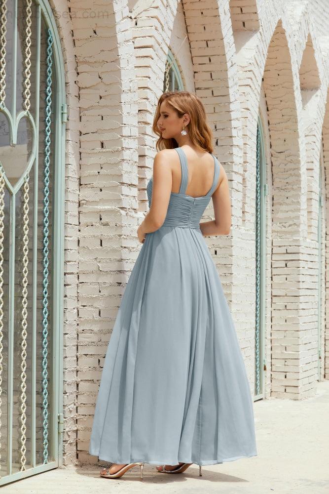 Halter Bridesmaid Dresses Formal Cocktail Prom Gown 28015-numbersea