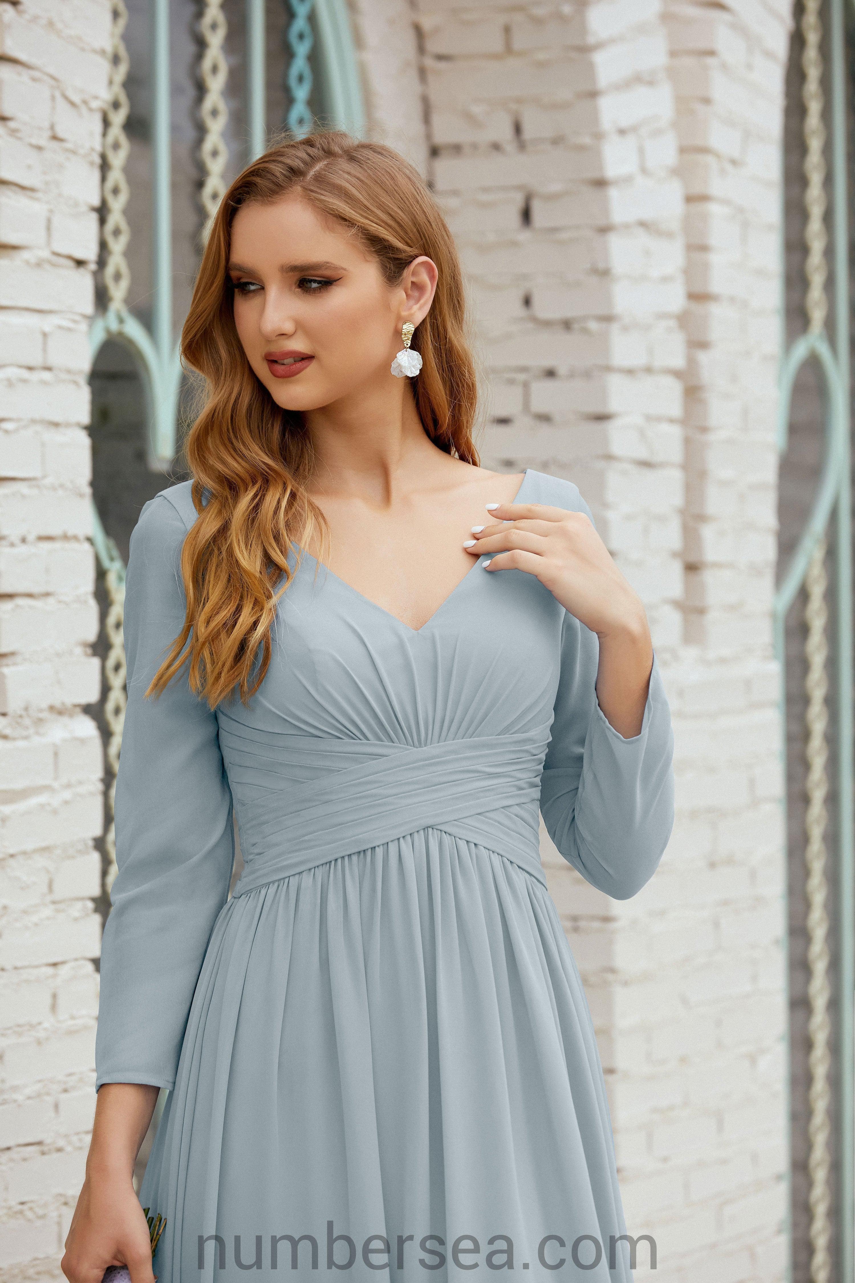 Numbersea Bridesmaid Dress Chiffon Formal Party Dress Evening Dress 28016-numbersea