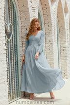 Numbersea Bridesmaid Dress Chiffon Formal Party Dress Evening Dress 28016-numbersea
