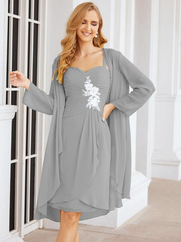 Robes de mariée Numbersea pour la mère de la mariée avec appliques en dentelle pour les invités du mariage 28066 