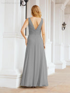 Numbersea Bridesmaid Dresses for Wedding Ruffles Long Formal Prom Gowns 28039-numbersea