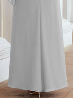 Numbersea Formal Party Gown Dress Long Chiffon Mother Of The Bride Dresses With Ruffle Cape 28026