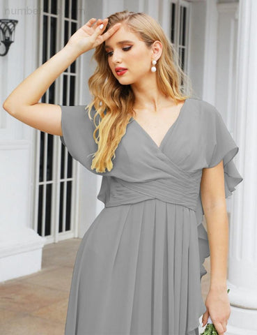 Numbersea Bridesmaid Dresses Backless Formal Prom Gowns for Evening Party Mother of The Bride Dress 28040-numbersea