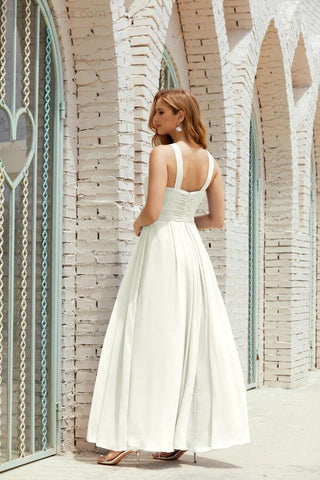 Halter Bridesmaid Dresses Formal Cocktail Prom Gown 28015-numbersea
