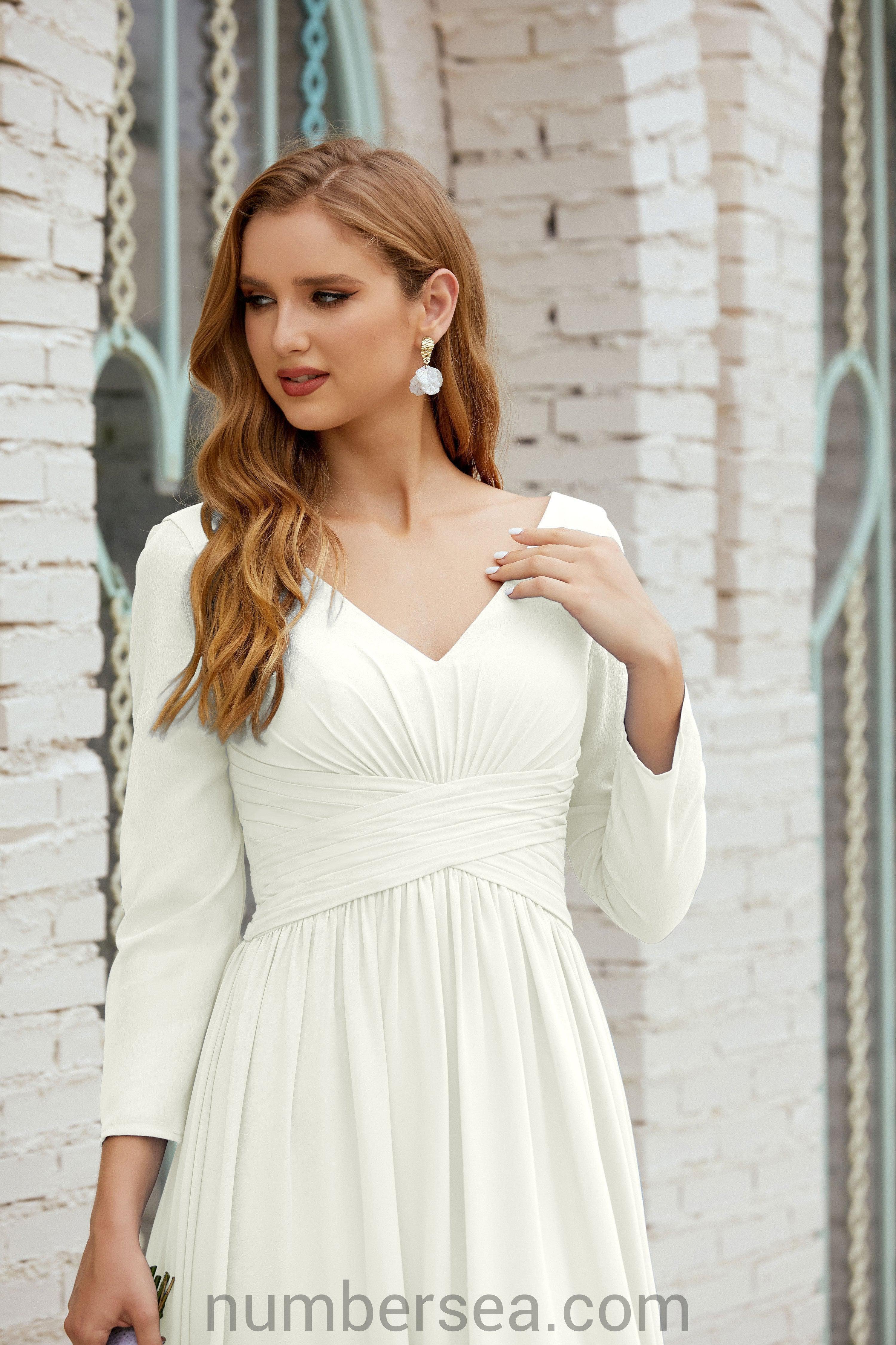 Numbersea Bridesmaid Dress Chiffon Formal Party Dress Evening Dress 28016-numbersea